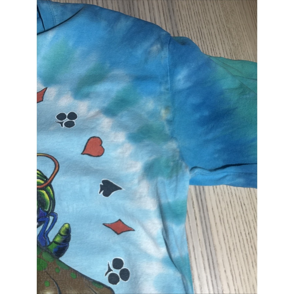 Vtg 2003 Liquid Blue Alice In Wonderland Tie Dye Shirt Brian Fox Caterpillar M - Picture 9 of 16